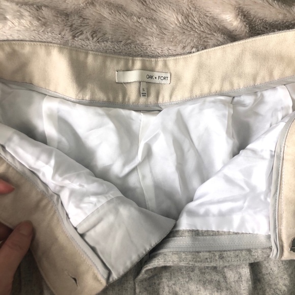 Oak and Fork Heathergray Wool Trousers - Picture 4 of 10